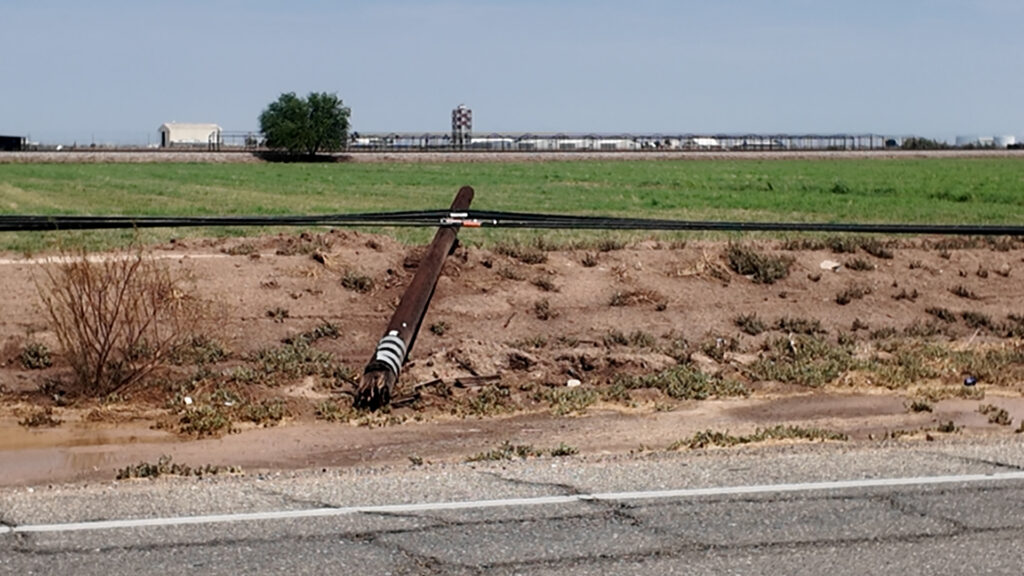 Tormenta deja sin electricidad al residentes del Condado Imperial