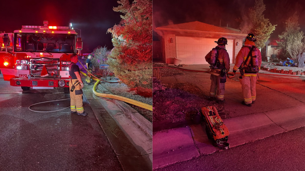 Incendio Residencial en Albuquerque: Bomberos Controlan Fuego Rápidamente