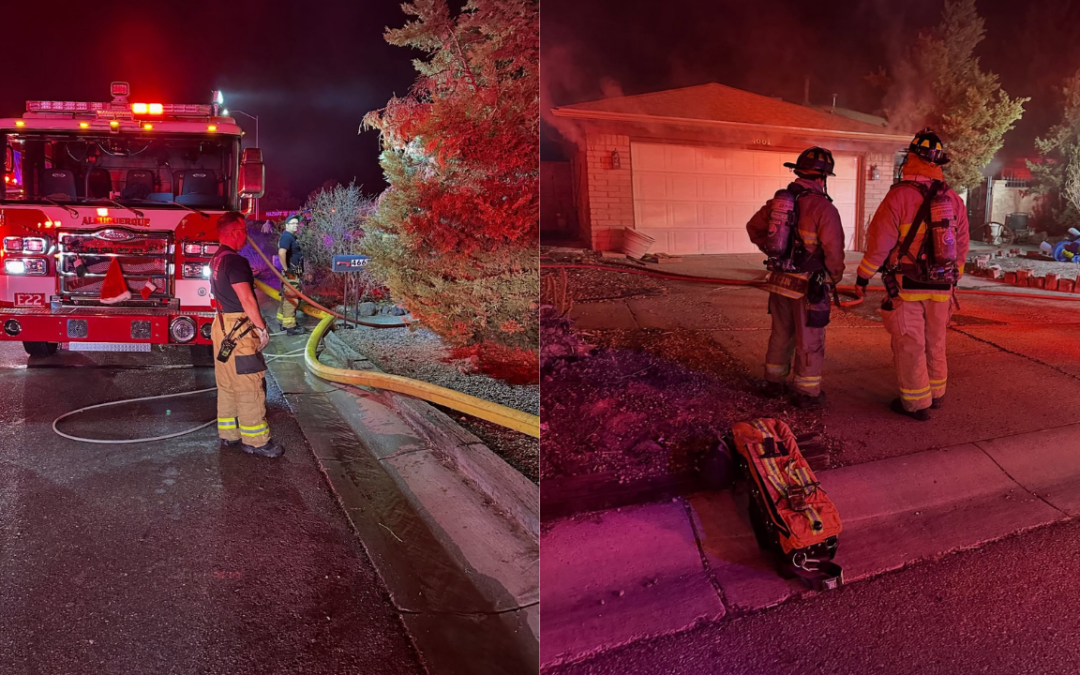 Incendio Residencial en Albuquerque: Bomberos Controlan Fuego Rápidamente