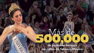 Tabasco se vuelca en apoyo a Fátima Bosch, Miss Universe México 🇲🇽✨