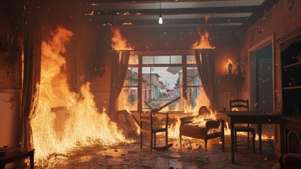 Incendio en Saltillo: Adolescentes traviesos causan daños al lanzar cuetes en María del Carmen Cavazos