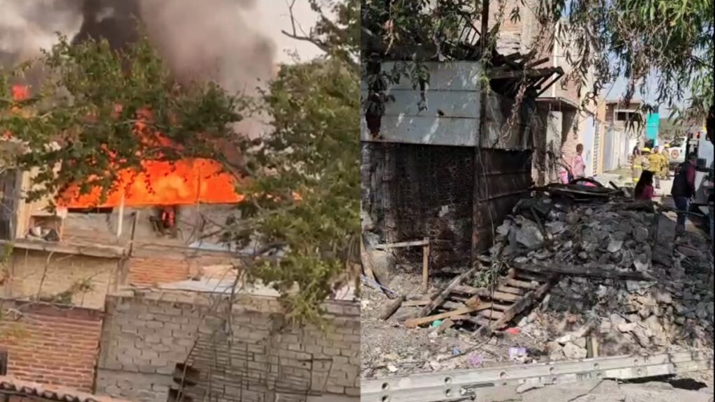 Incendio en El Salto: Familia de 5 Salva la Vida Tras Fuego por Chatarra Acumulada