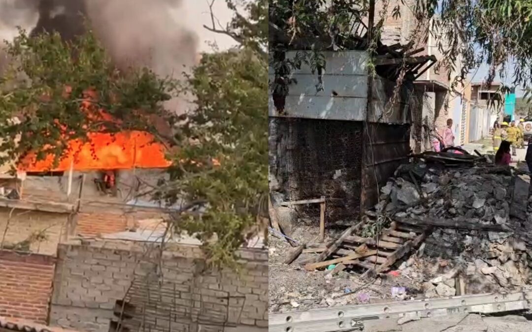 Incendio en El Salto: Familia de 5 Salva la Vida Tras Fuego por Chatarra Acumulada