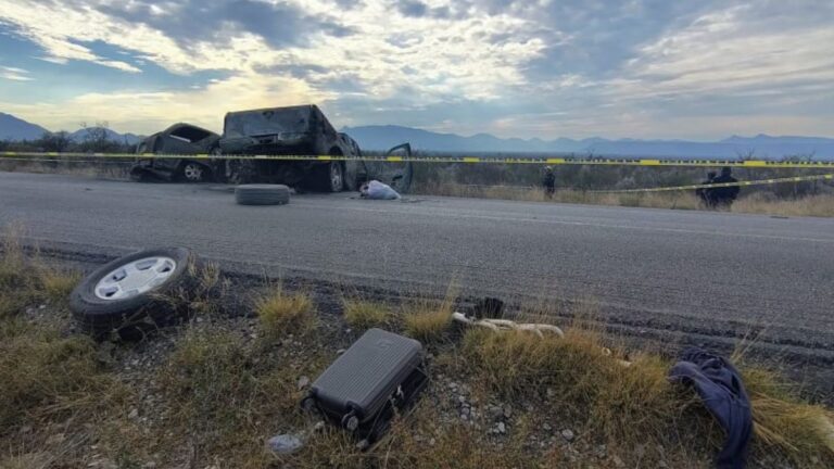 Accidente en Lampazos de Nuevo León: Dos calcinados y varios heridos