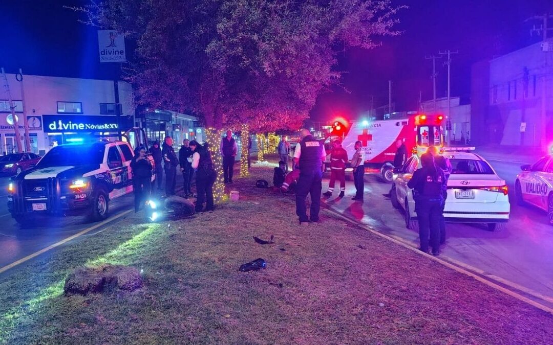 Accidente de Motociclista en Independencia y Comonfort: Un Derrape Inesperado