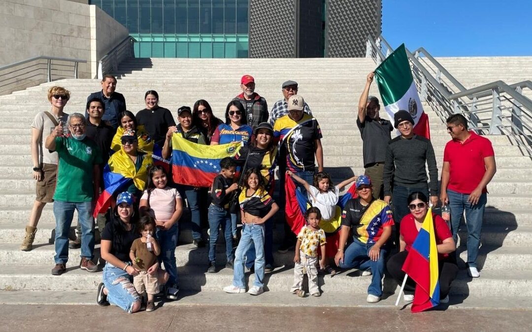 Celebración de Venezolanos en Torreón por la Captura de Nicolás Maduro