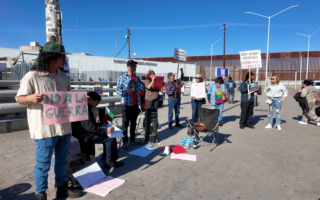 Manifestación por Venezuela en Mexicali