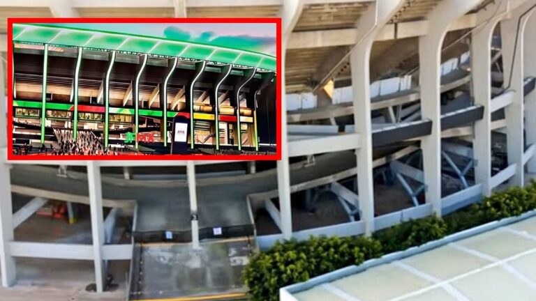 Iluminación Exterior del Estadio Banorte: Inicia la Instalación en El Centro