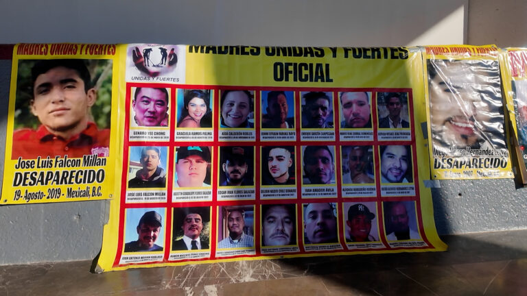 Manifestación de madres que buscan desaparecidos