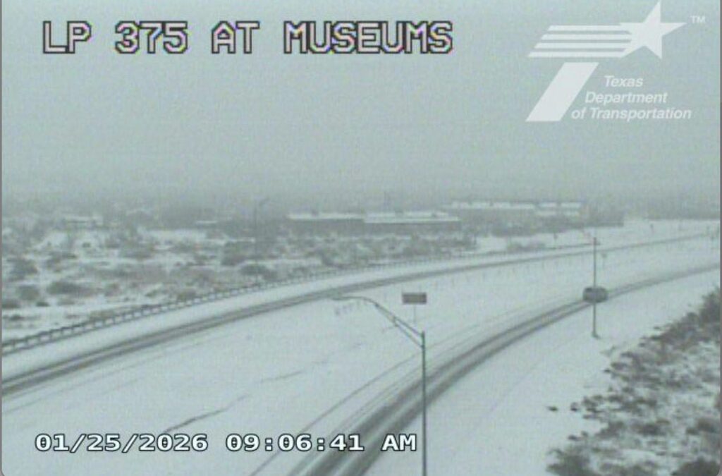 Cierre del Loop 375 en Transmountain: condiciones peligrosas alertan a conductores