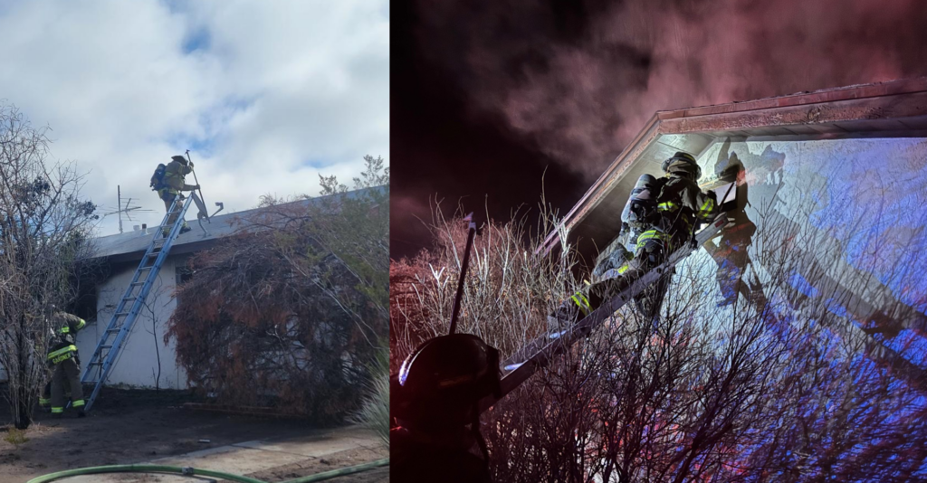 Incendio en vivienda abandonada: bomberos de Las Cruces lo controlan en doble intervención