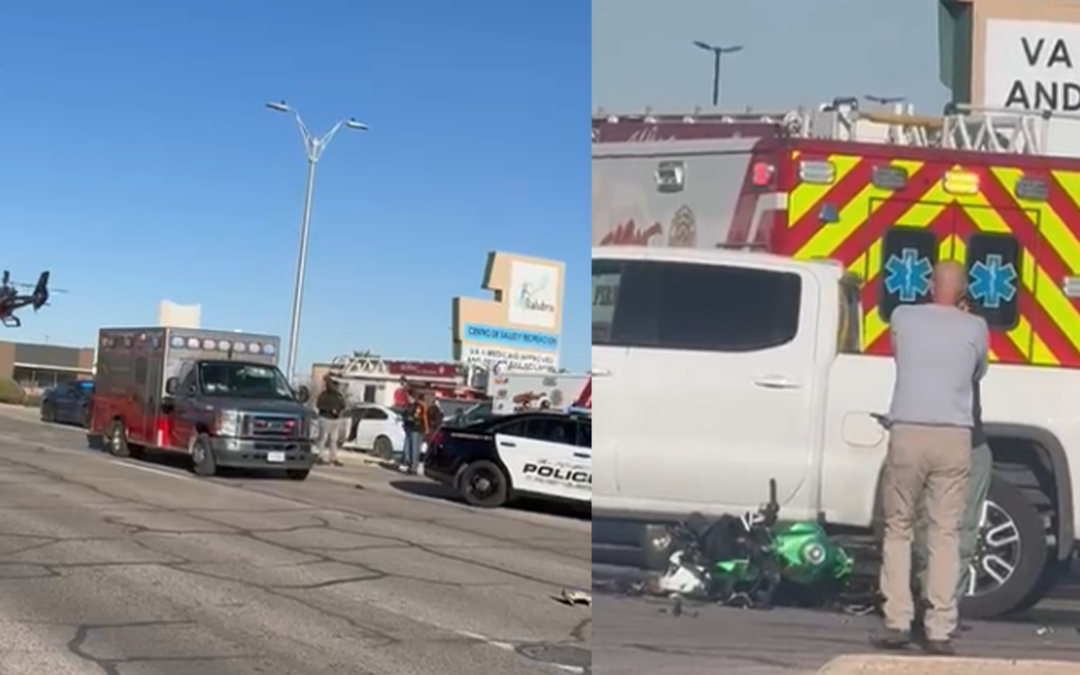 Accidente en El Paso: Motocicleta y helicóptero involucrados en grave incidente