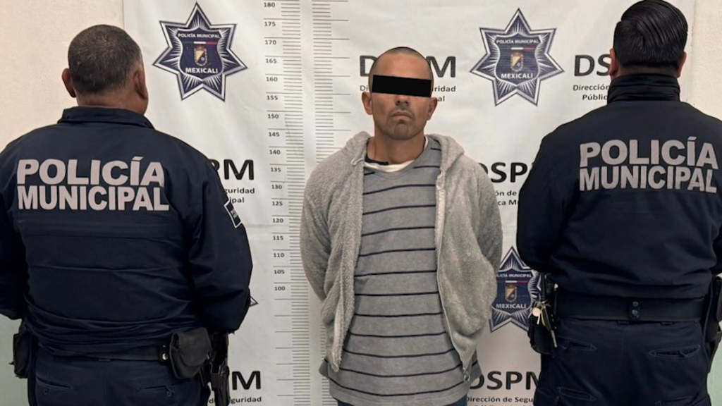 Detienen nuevamente a prófugo en Mexicali tras negarse a pagar un viaje