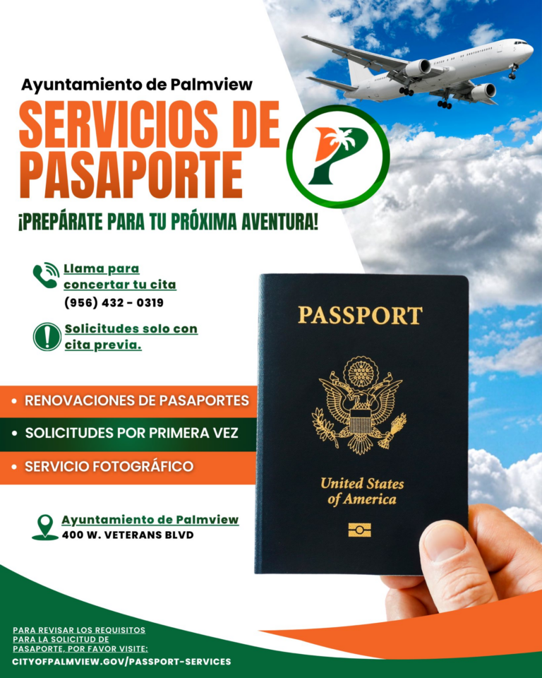 Servicios de Pasaporte en Palmview: Organiza Tu Cita Previa Hoy Mismo