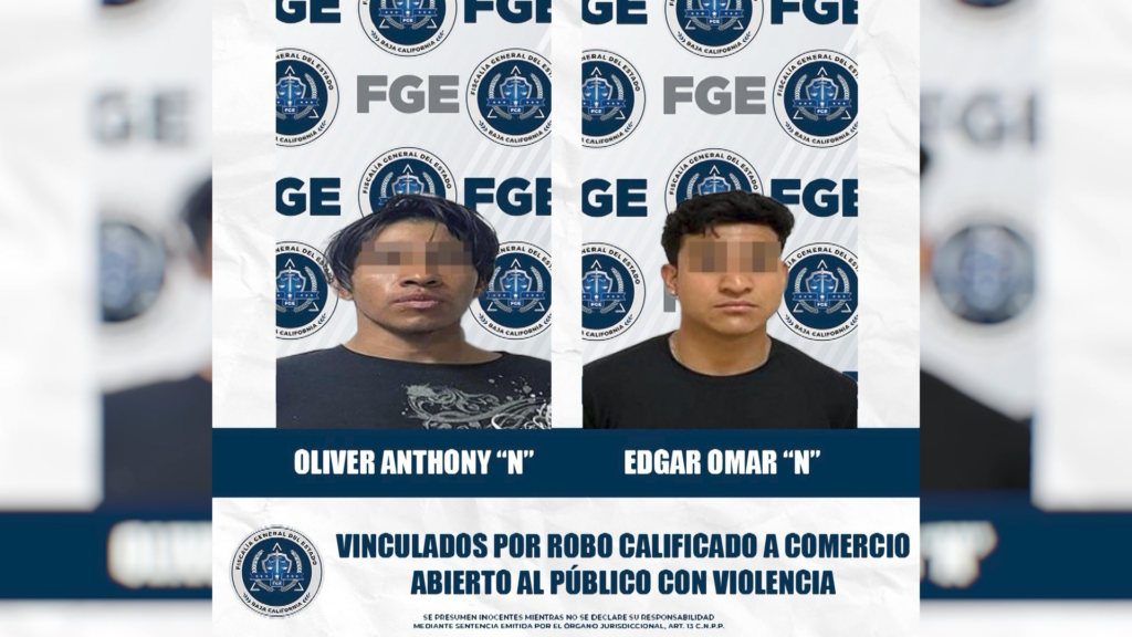 Vinculan a proceso a dos hombres por robos con violencia en tiendas OXXO de Mexicali