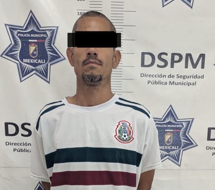 Detienen en Mexicali a hombre con orden de arresto por homicidio