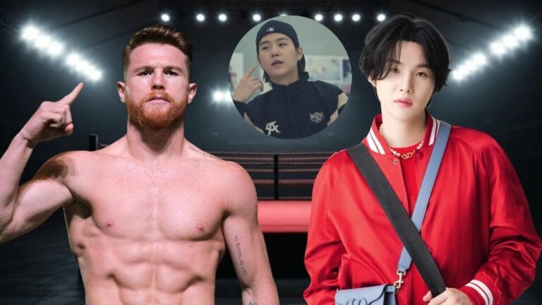 Integrante de BTS luce mercancía del campeón Canelo Álvarez