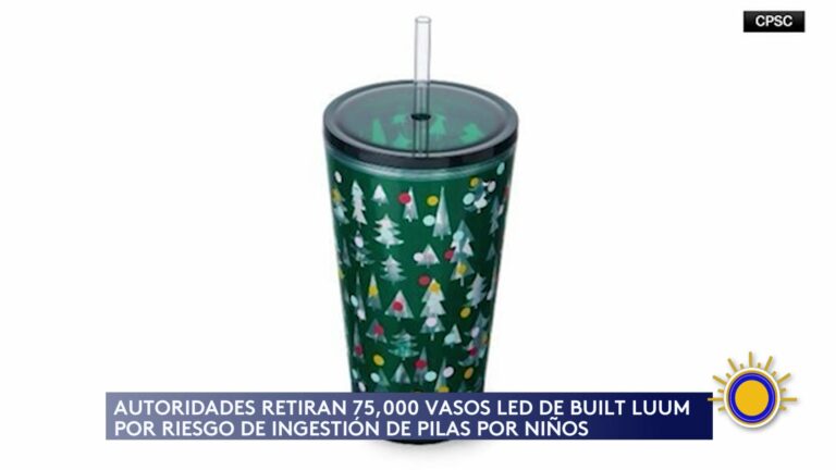 Retiro Masivo De Vasos LED Por Riesgo De Seguridad Para Niños