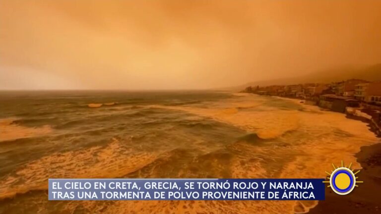 Grecia: Tormenta De Polvo Tiñe El Cielo Griego