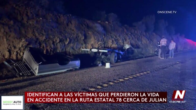 Accidente Mortal en la Ruta Estatal 78 Reaviva Debate Sobre Seguridad Vial en Julian
