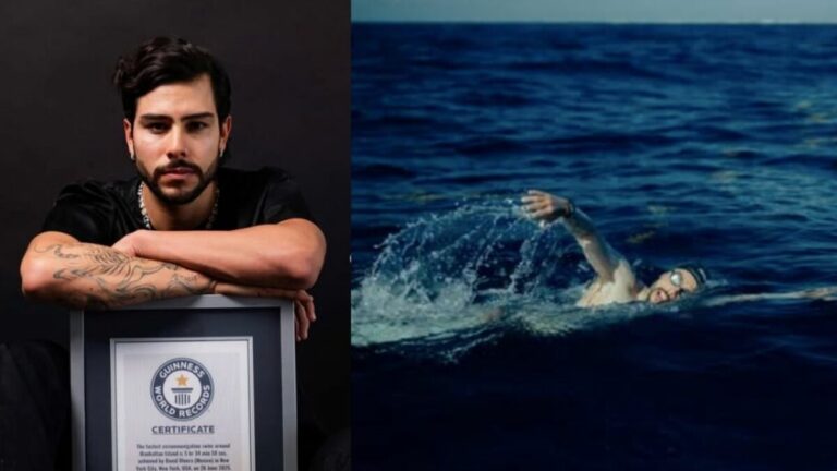 Récord de natación en México: Mexicano cruza de Cozumel a Cancún