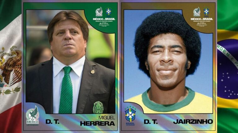 Partido de leyendas entre México y Brasil: ‘Piojo’ Herrera y Jairzinho al mando
