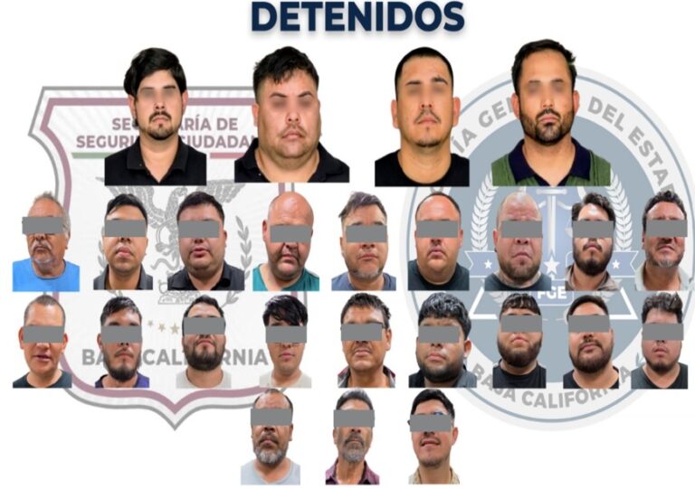 Detienen a integrantes de Cártel en Mexicali
