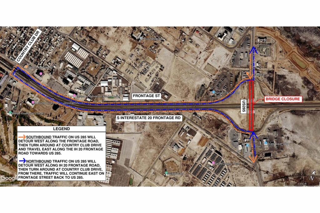 Cierre Total del Puente US 285 en Pecos: Comienza la Rehabilitación en Abril 2026
