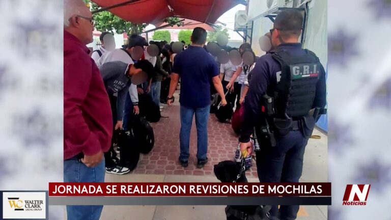 Operativo Seguridad: Operativo De Seguridad En Preparatoria De México: Revisión De Mochilas Y Recorridos Caninos