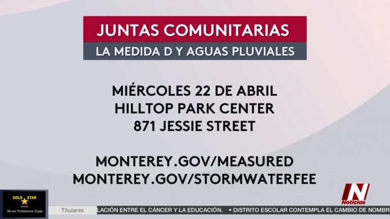 Monterey Invita a la Comunidad a Debatir sobre Nuevas Tarifas y Impuestos