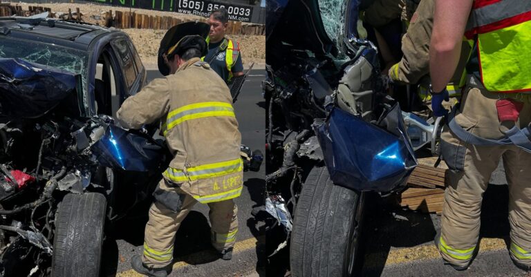 Accidente Vehicular en Albuquerque de 3 Autos Deja un Hospitalizado