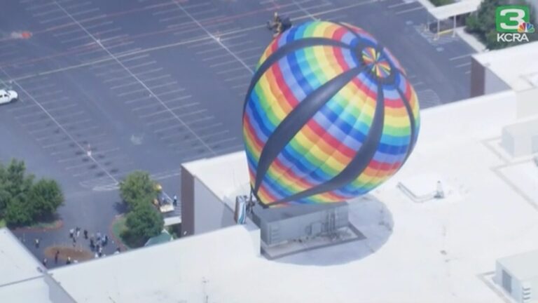 Globo aerostático fuera de control impacta casino en California y evita tragedia
