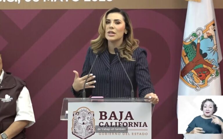 Gobernadora de B.C. descarta dejar el cargo