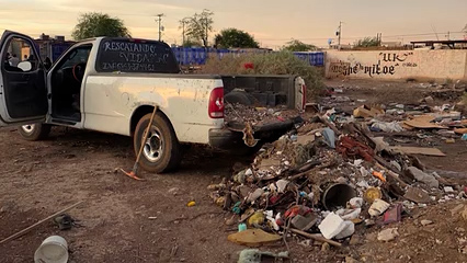 Detienen a seis personas por tirar basura y escombros en terrenos no autorizados en Mexicali