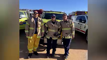 Bomberos de Brawley son desplegados a Riverside para combatir incendios forestales