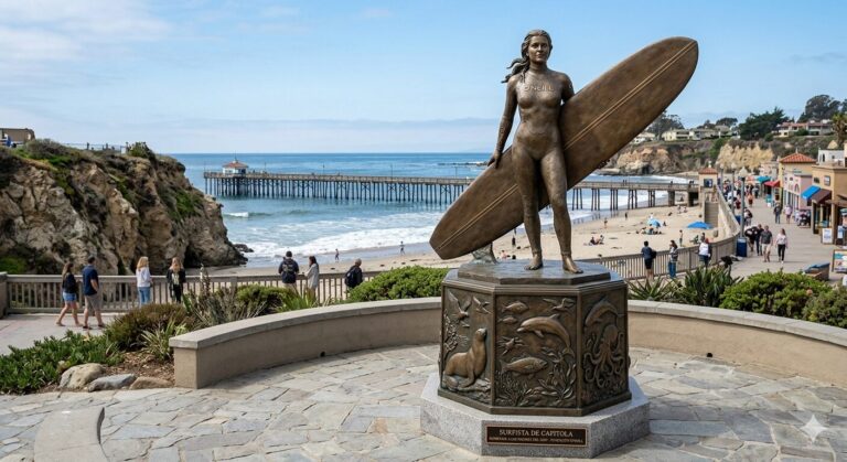 Propuesta de Estatua de Surfista en Santa Cruz Trasladada a Capitola
