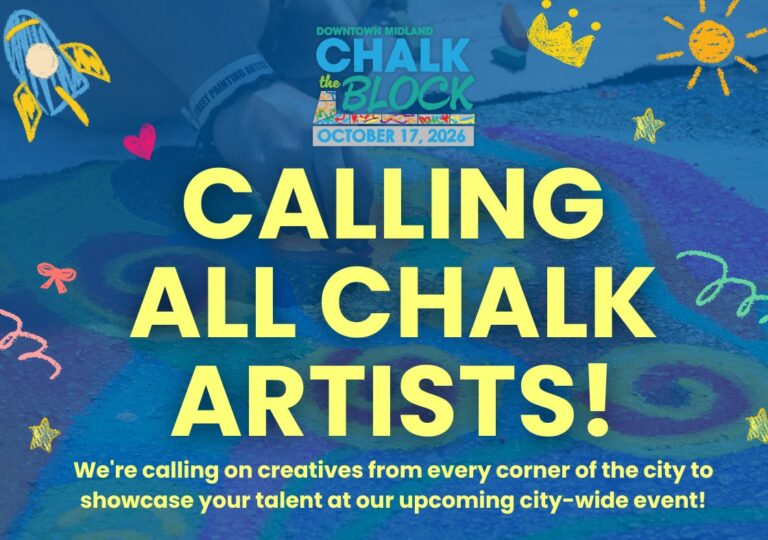 Chalk the Block Midland 2026: ¡Participa en el Vibrante Concurso Artístico en el Centro!