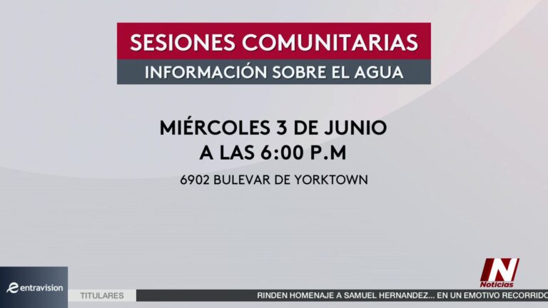 Sesiones Comunitarias en Corpus Christi: Participa en la Gestión del Agua