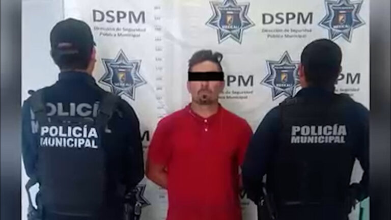 Detienen en Mexicali a hombre con escopeta, cartuchos y droga en Granjas Santa Cecilia