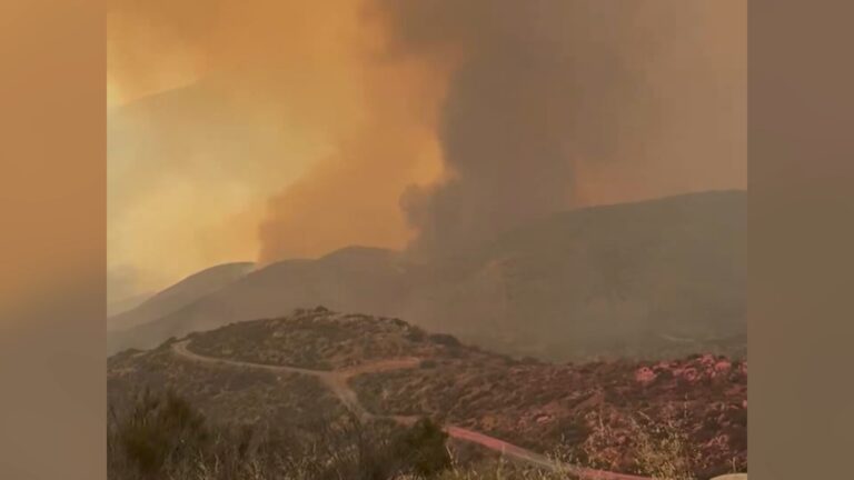Incendio Fronterizo Desata Alertas de Evacuación en el Sur de San Diego