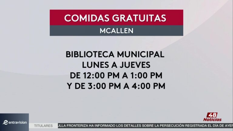 Comida Gratuita para Jóvenes este Verano en la Biblioteca Principal de McAllen
