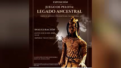Consulado de México en Calexico inaugurará exposición “Juego de Pelota: Legado Ancestral” en Imperial Valley Mall