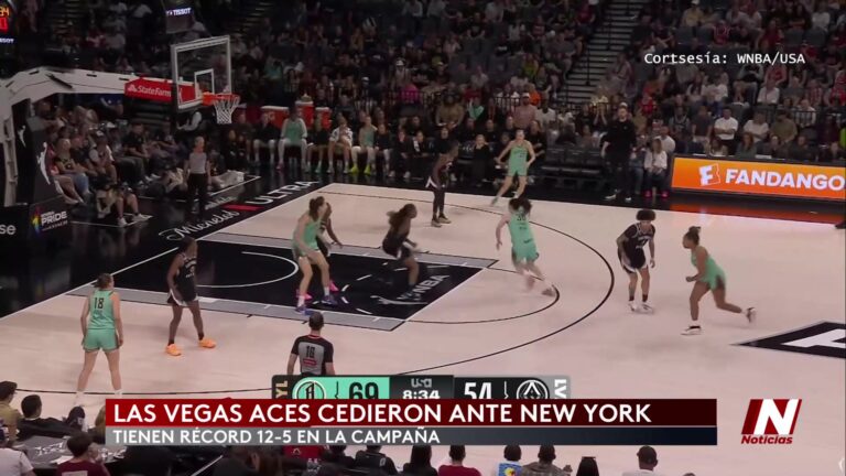 Las Vegas Aces caen ante New York Liberty y prolongan su mala racha en la WNBA