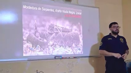 Grupo de Rescate Aguiluchos capacita a su personal en atención de mordeduras de serpiente