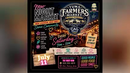 Mercado de agricultores de Yuma inaugura nuevo mercado nocturno este 11 de julio