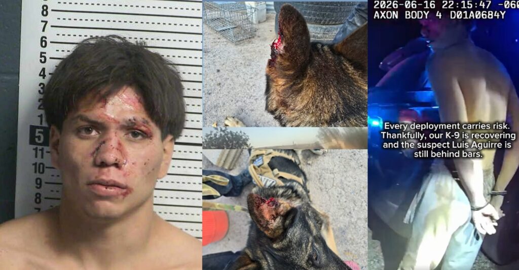 Arrestan a sospechoso por robo de motocicletas en Anthony; un K-9 resultó herido durante la captura