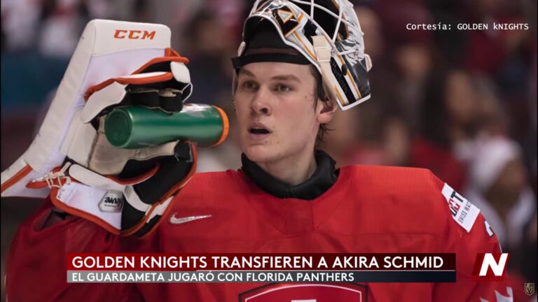 Akira Schmidt refuerza a Florida Panthers tras su traspaso desde Las Vegas Golden Knights