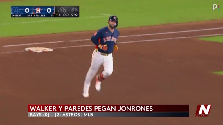 Astros se imponen en serie MLB ante Rays de Tampa Bay con poder ofensivo de Astros