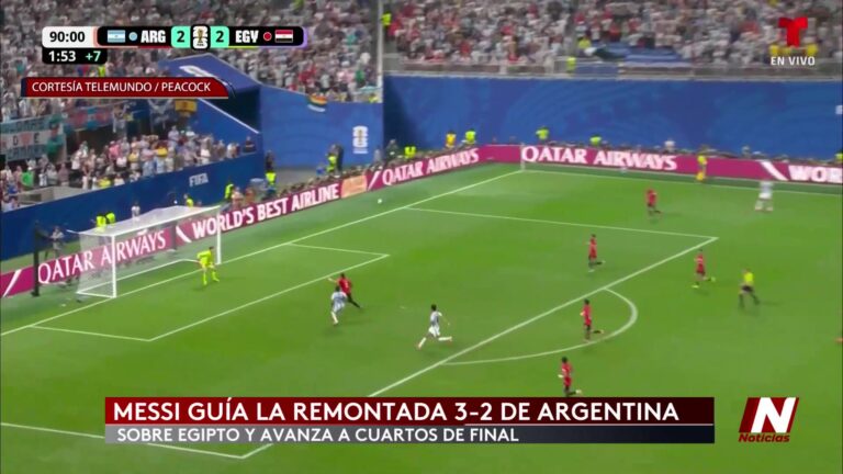 Argentina remonta ante Egipto y avanza a cuartos de final en Atlanta