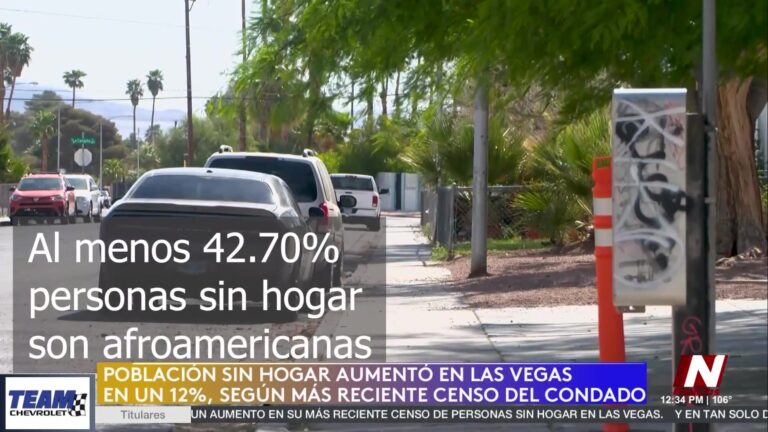 Crisis de vivienda en el sur de Nevada: aumenta 12% el número de personas sin hogar en el Condado Clark